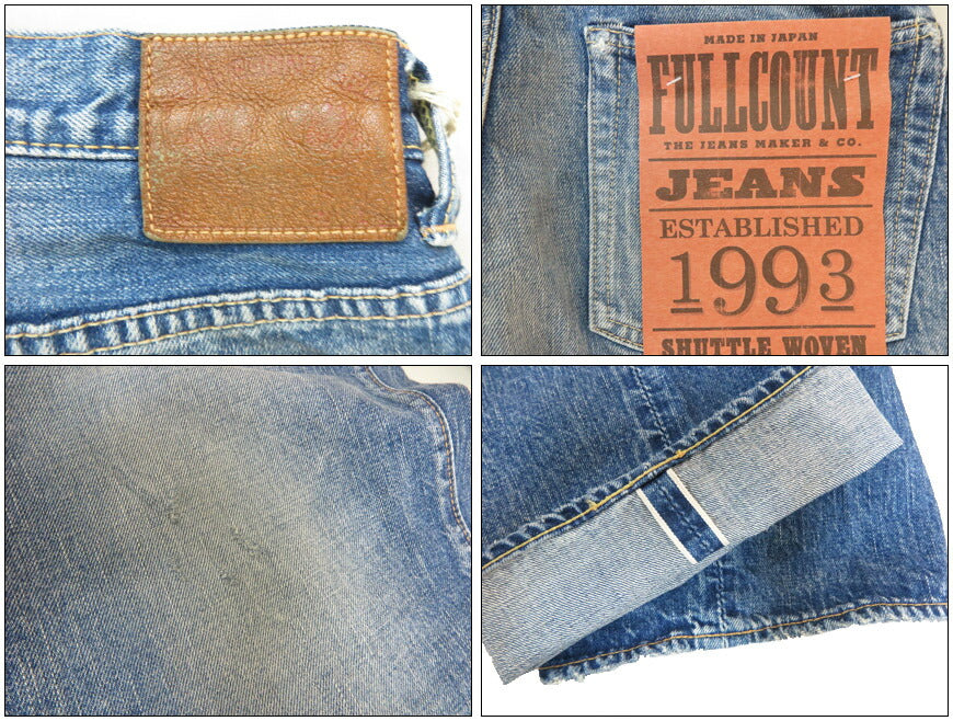 フルカウント FULLCOUNT 13.7oz セルビッジデニム ジンバブエコットン Vintage Finish
