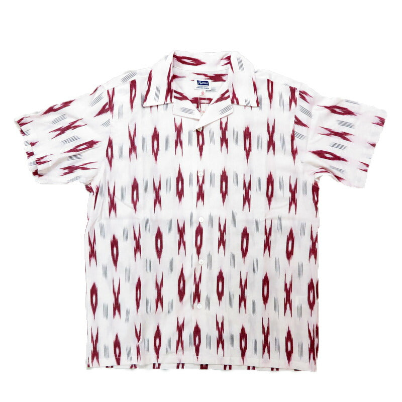 フェローズ PHERROW'S 半袖 MADE IN INDIA オープンカラーシャツ 25S-HANDMADE FABRIC SHIRTS【2025年春夏新作】