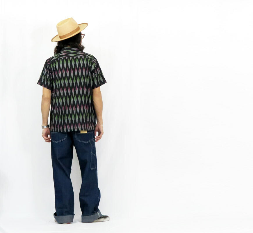フェローズ PHERROW'S 半袖 MADE IN INDIA オープンカラーシャツ 25S-HANDMADE FABRIC SHIRTS【2025年春夏新作】