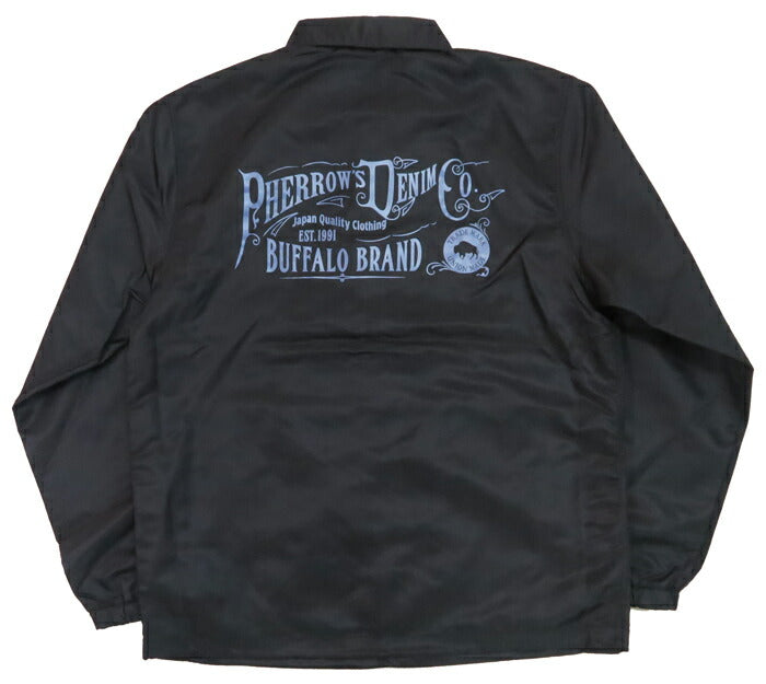 フェローズ PHERROW'S ナイロン コーチ ジャケット BUFFALO BRAND ウインドブレーカー 25S-PNCJ1-P1 【2025年春夏新作】