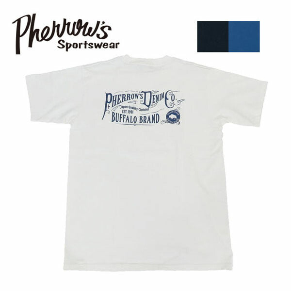 フェローズ PHERROW'S 半袖 プリントTシャツ バックプリント 25S-PPT1【2025年春夏新作】