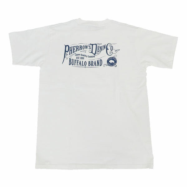 フェローズ PHERROW'S 半袖 プリントTシャツ バックプリント 25S-PPT1【2025年春夏新作】