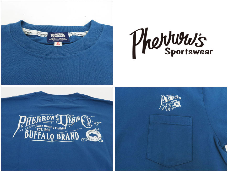 フェローズ PHERROW'S 半袖 プリントTシャツ バックプリント 25S-PPT1【2025年春夏新作】
