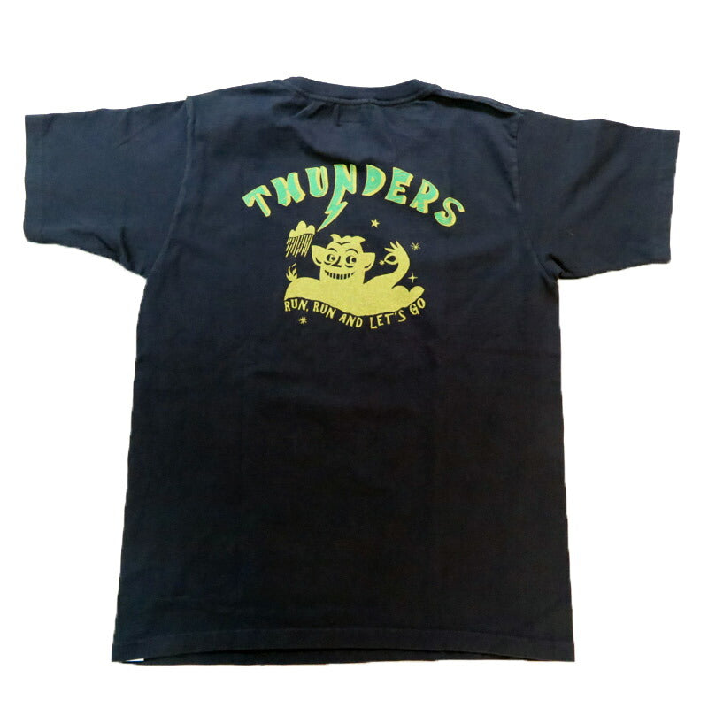 フェローズ PHERROW'S 半袖 プリントTシャツ バックプリント「THUNDERS 」25S-PT13【2025年春夏新作】