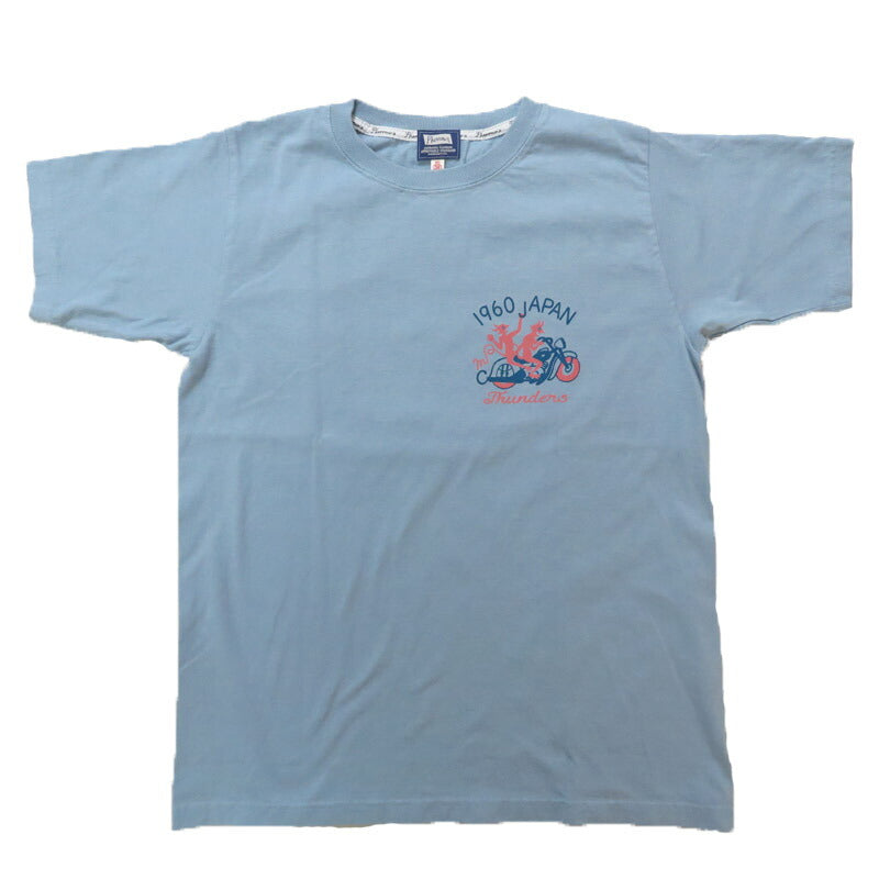 フェローズ PHERROW'S 半袖 プリントTシャツ バックプリント「THUNDERS 」25S-PT13【2025年春夏新作】