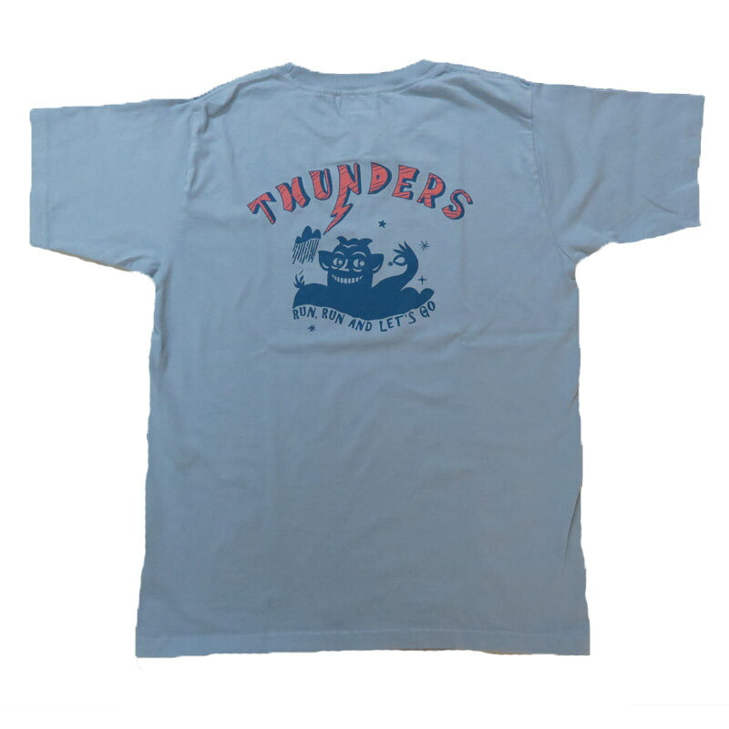 フェローズ PHERROW'S 半袖 プリントTシャツ バックプリント「THUNDERS 」25S-PT13【2025年春夏新作】