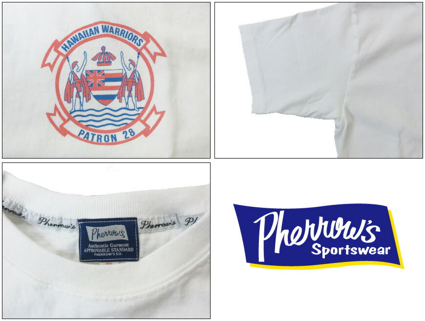 フェローズ PHERROW'S 半袖 Tシャツ バックプリント 「HAWAIIAN NAVY」25S-PT6【2025年春夏新作】