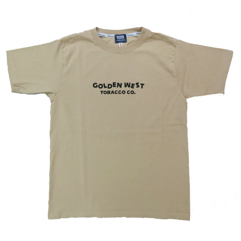 フェローズ PHERROW'S 半袖 Tシャツ バックプリント 「GOLDEN WEST」25S-PT9【2025年春夏新作】