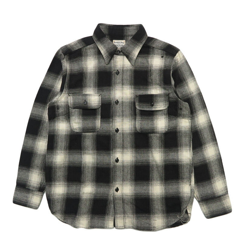 フェローズ Pherrow's 長袖 バッファローチェック ワークシャツ ChecknelShirt 25W-770WS-C