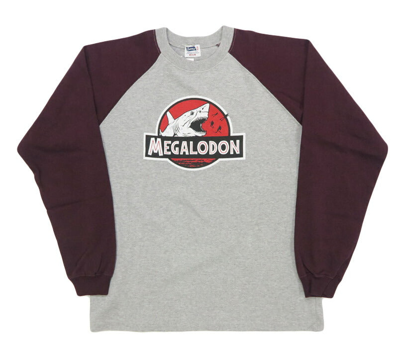 フェローズ PHERROW'S 長袖 Tシャツ プリントラグランスリーブ "メガロドン" 25W-PRLT1 【2025年秋冬新作】