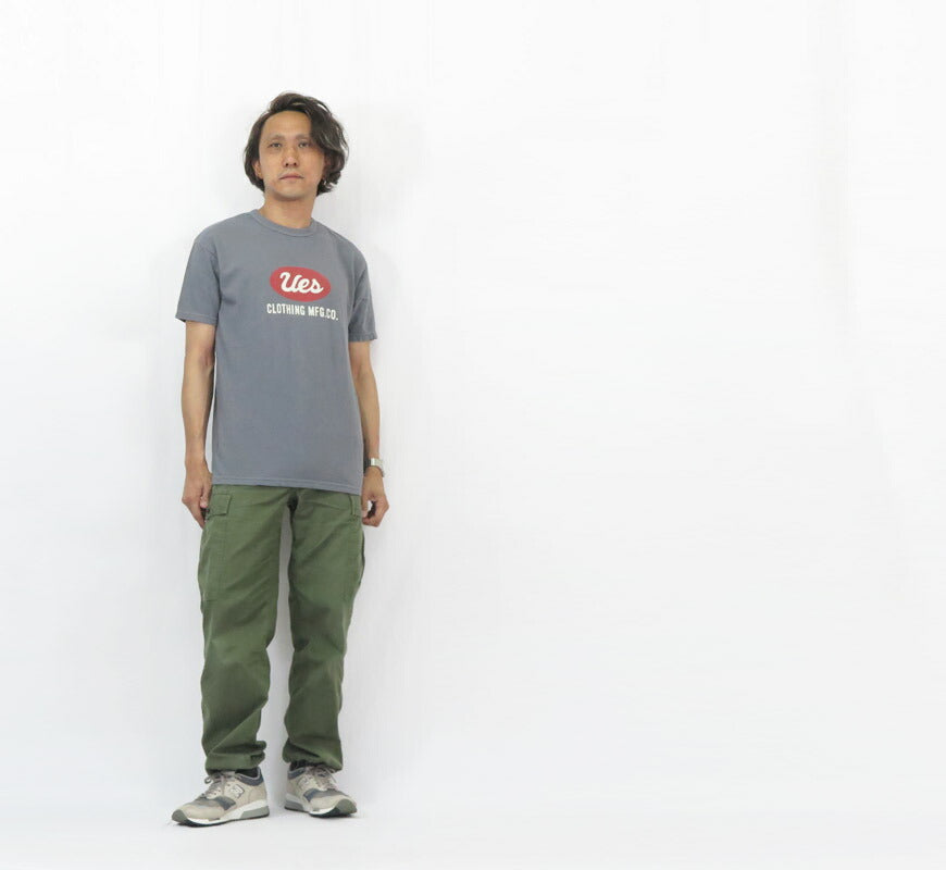 UES ウエス UESロゴ 半袖 Tシャツ バインダーネック 652501【2025年春夏新作】