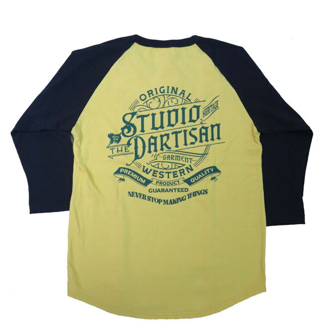 ダルチザン ステュディオ・ダ・ルチザン STUDIO D'ARTISAN 7分袖 ラウンドカット ラグランスリーブ プリント Tシャツ「STUDIO DARTISAN」8162B【2025年春夏新作】