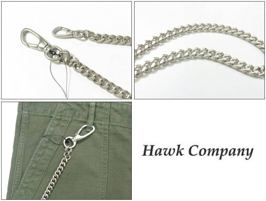 ホークカンパニー HAWK COMPANY シルバー ウォレットチェーン キヘイチェーン 830-61-02【2024-25年秋冬新作】