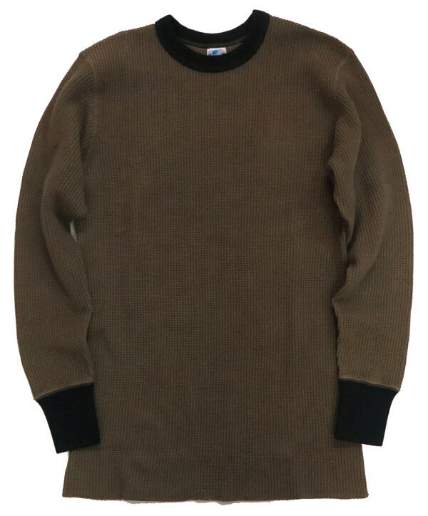 JELADO ジェラード メガ サーマル クルーネック 長袖 Tシャツ 2トーン カットソー AB12226 【2025年秋冬新作】