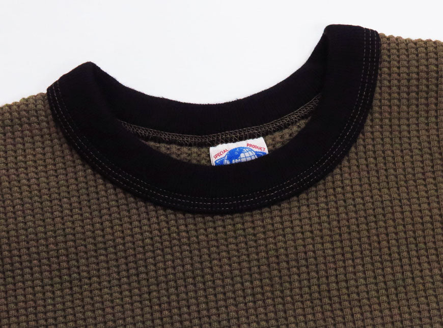JELADO ジェラード メガ サーマル クルーネック 長袖 Tシャツ 2トーン カットソー AB12226 【2025年秋冬新作】