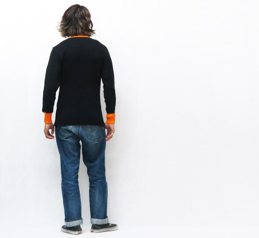 JELADO ジェラード メガ サーマル クルーネック 長袖 Tシャツ 2トーン カットソー AB12226 【2025年秋冬新作】