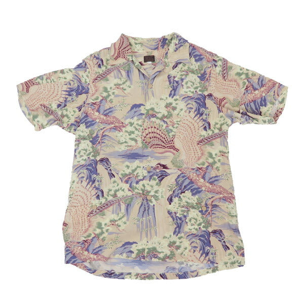 デラックスウェアDELUXEWARE半袖レーヨンアロハシャツハワイアンシャツ「VALLEY」AL-17【2025年春夏新作】