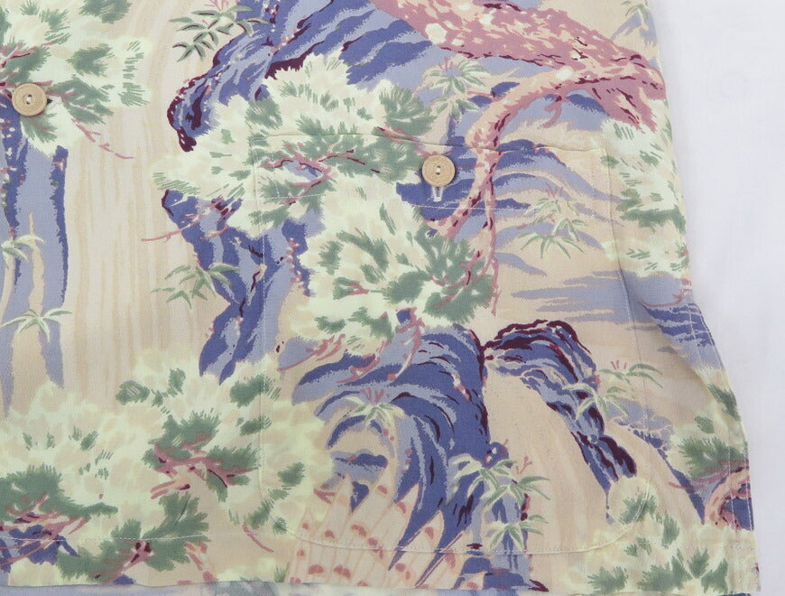 デラックスウェアDELUXEWARE半袖レーヨンアロハシャツハワイアンシャツ「VALLEY」AL-17【2025年春夏新作】