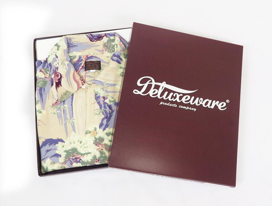 デラックスウェアDELUXEWARE半袖レーヨンアロハシャツハワイアンシャツ「VALLEY」AL-17【2025年春夏新作】