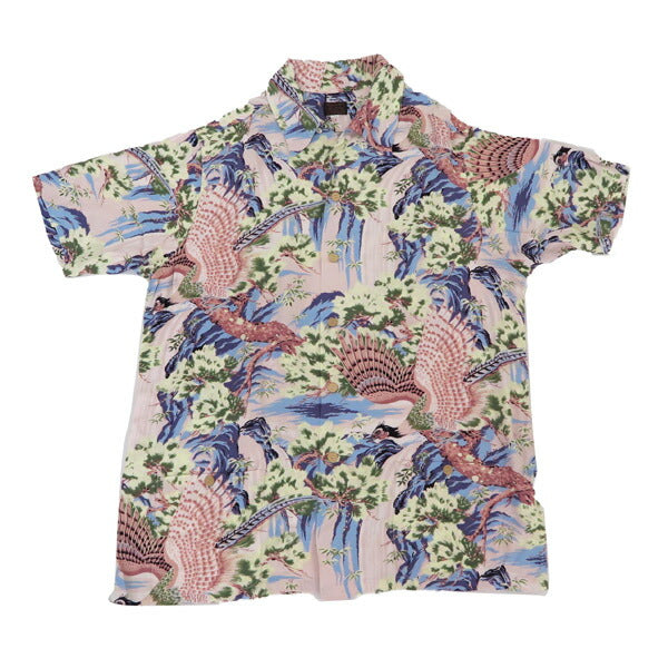 デラックスウェアDELUXEWARE半袖レーヨンアロハシャツハワイアンシャツ「VALLEY」AL-17【2025年春夏新作】