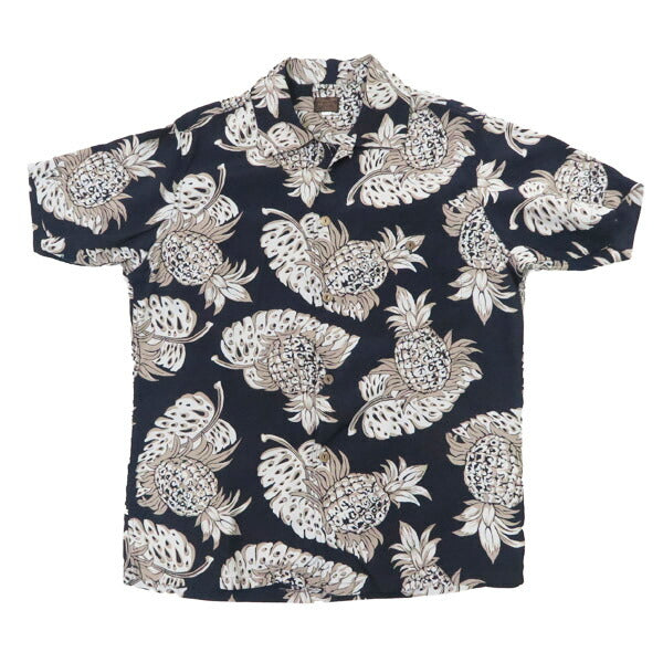 デラックスウェア DELUXEWARE 半袖 レーヨン アロハシャツ ハワイアンシャツ「50s PINE REEF」AL-18S【2025年春夏新作】