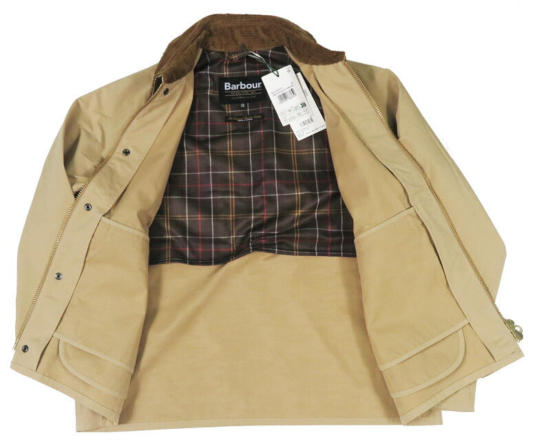 Barbour バブアー BORROWDALE ボロウデイル ピーチスキン ショート ブルゾン ノンワックスコットン ジャケット バーヴァー BBR1473MCA1059 【2025年春夏新作】