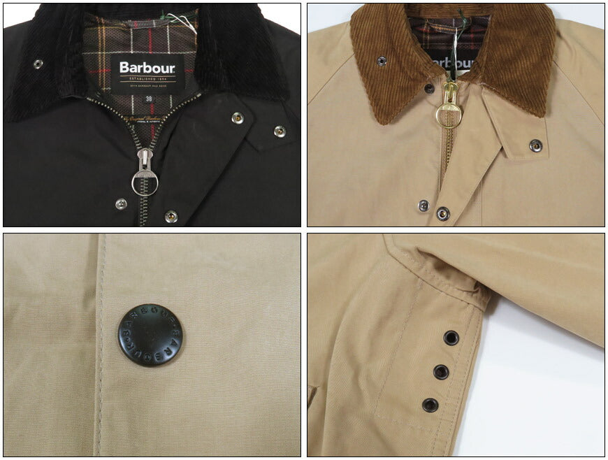 Barbour バブアー BORROWDALE ボロウデイル ピーチスキン ショート ブルゾン ノンワックスコットン ジャケット バーヴァー BBR1473MCA1059 【2025年春夏新作】