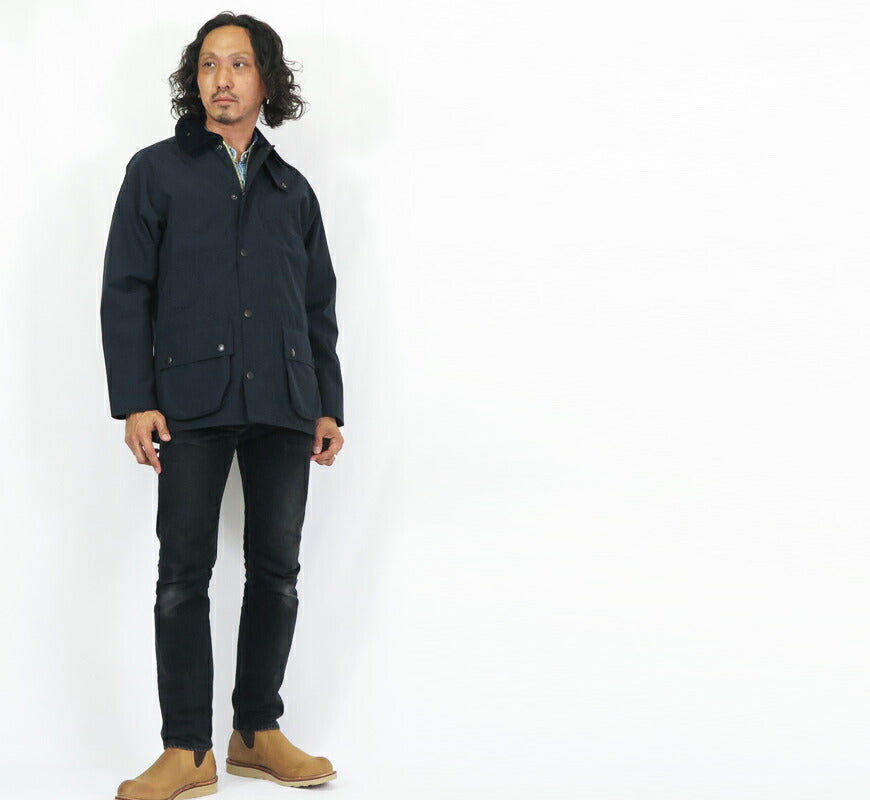 Barbour バブアー TRANSPORT 2レイヤー クラシック ビデイル BEDALE ノンワックスコットン ブルゾン バーヴァー 4955034 242MSP0107 【2024-25年秋冬新作】