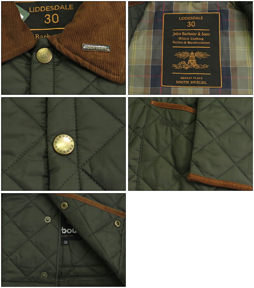Barbour バブアー LIDDESDALE リデスデイル 30周年記念モデル キルティング ブルゾン バーヴァー 4955041 242MQU1819 【2024-25年秋冬新作】