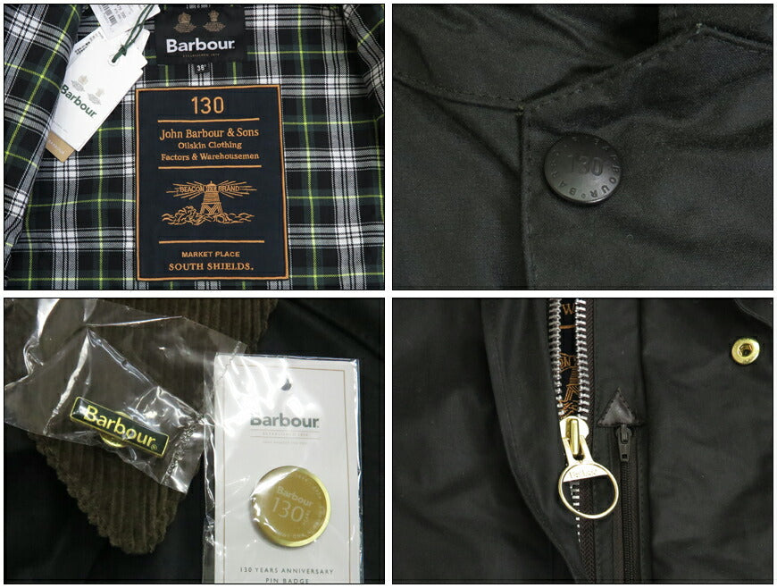 Barbour バブアー GAMEFAIR ゲームフェア 130周年記念モデル ワックスコットン ブルゾン ミドルレングス コート バーヴァー 4955044 242MWX2365 【2024-25年秋冬新作】