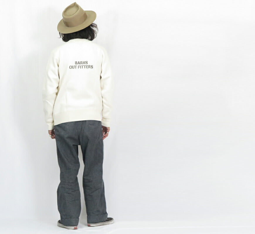 バーンズ BARNS 長袖 COZUN 両Vガセット クルーネック スウェット トレーナー プリント Mickey Mouse BR-24391【2024-25年秋冬新作】