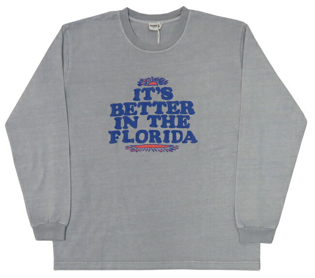 バーンズ BARNS 長袖 HOT-SHOT プリント Tシャツ IT'S BETTER BR-25122【2025年春夏新作】