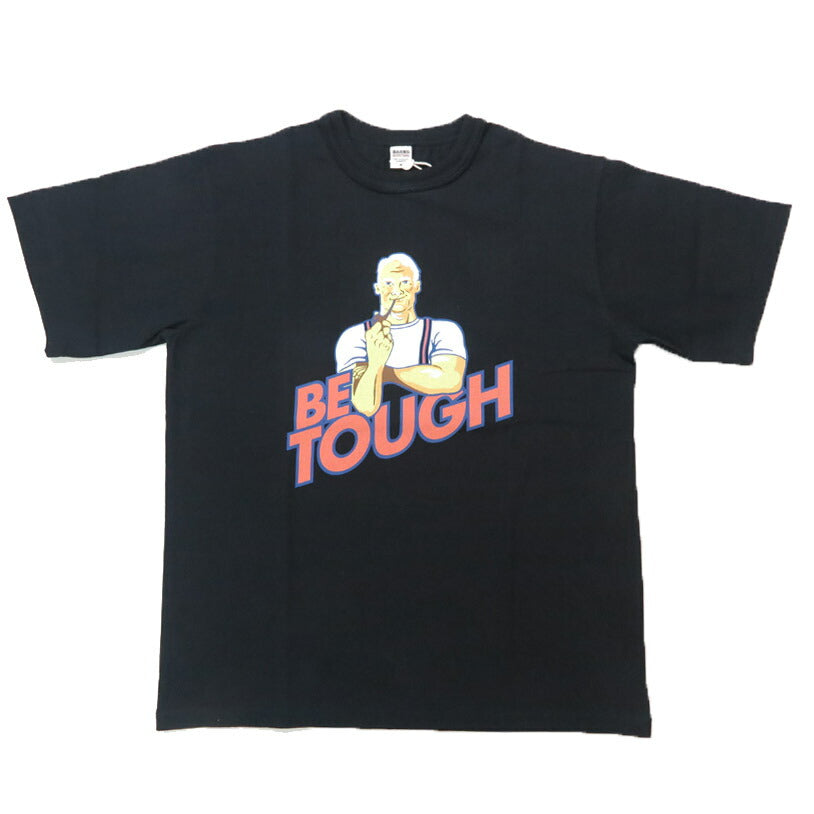 バーンズ BARNS タフネック 半袖 プリント Tシャツ ”BE TOUGH” BR-25148 【2025年春夏新作】