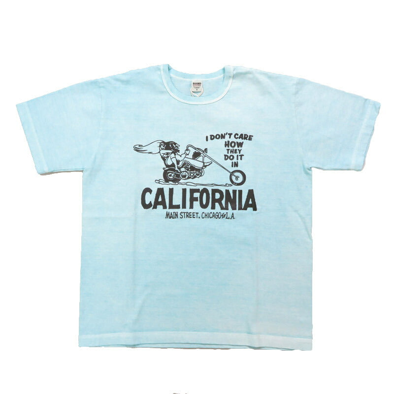 バーンズ BARNS 半袖 チューブ プリント Tシャツ CALIFORNIA BR-25253 【2025年春夏新作】