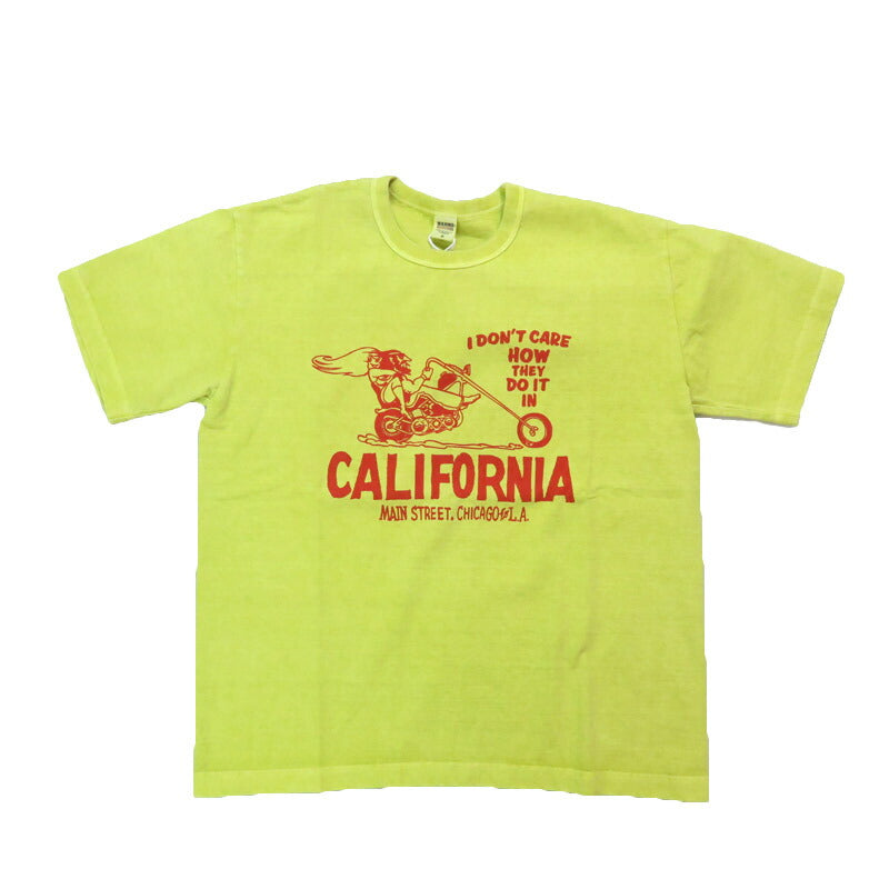 バーンズ BARNS 半袖 チューブ プリント Tシャツ CALIFORNIA BR-25253 【2025年春夏新作】