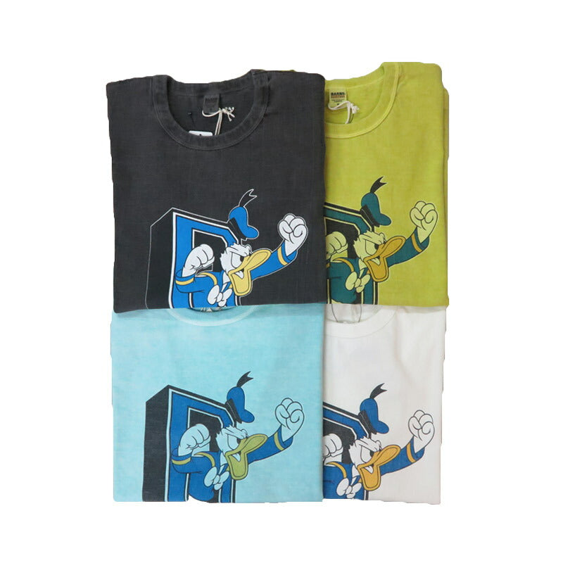 バーンズ BARNS 半袖 チューブ プリント Tシャツ Donald Duck BR-25255 【2025年春夏新作】