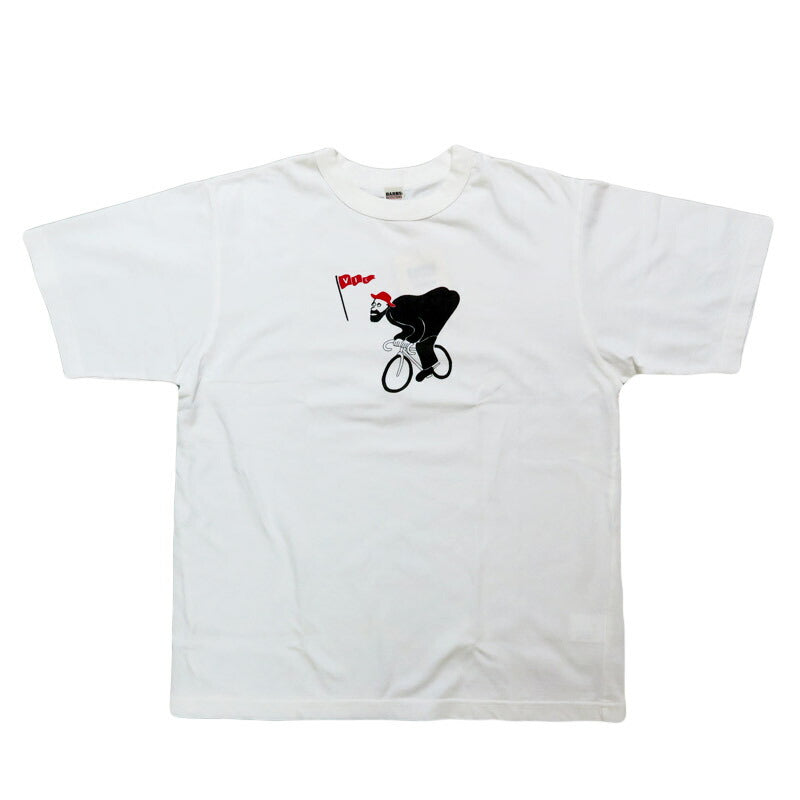 バーンズ BARNS 半袖 バインダーネック ピグメント Tシャツ "Pottering" BR-25295 【2025年春夏新作】