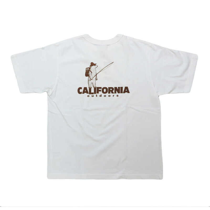 バーンズ BARNS 半袖 バインダーネック ピグメント Tシャツ "CALIFORNIA" BR-25296 【2025年春夏新作】