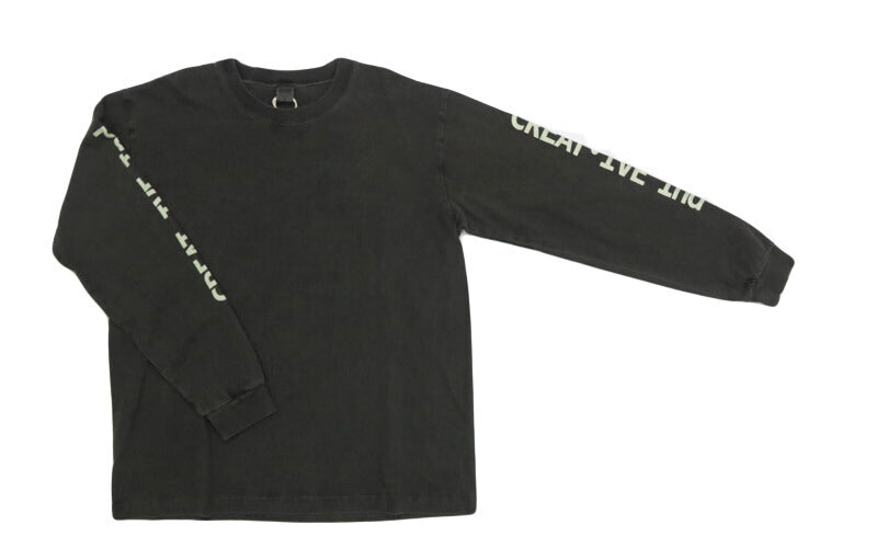 バーンズ BARNS 長袖 ”Creative Industry” プリント Tシャツ BR-25321【2025年秋冬新作】
