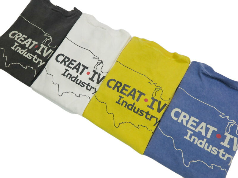 バーンズ BARNS 長袖 ”Creative Industry” プリント Tシャツ BR-25321【2025年秋冬新作】