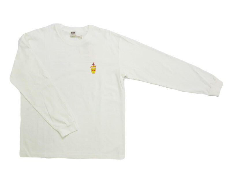 バーンズ BARNS 長袖 ”BRYAN'S smoothie” プリント Tシャツ BR-25323【2025年秋冬新作】
