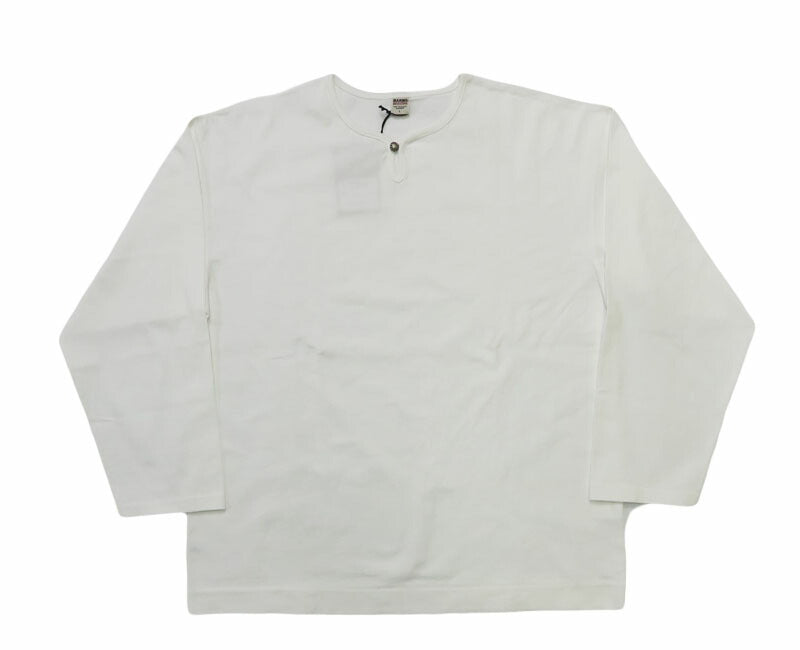 バーンズ BARNS 長袖 BIG COZUN CONCHO L/S TEE コンチョボタン 無地 Tシャツ BR-26136