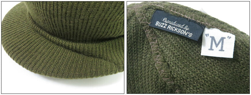 バズリクソンズBuzzRickson'sウールキャップJEEPCAPOLIVEBR02874【2025年秋冬新作】