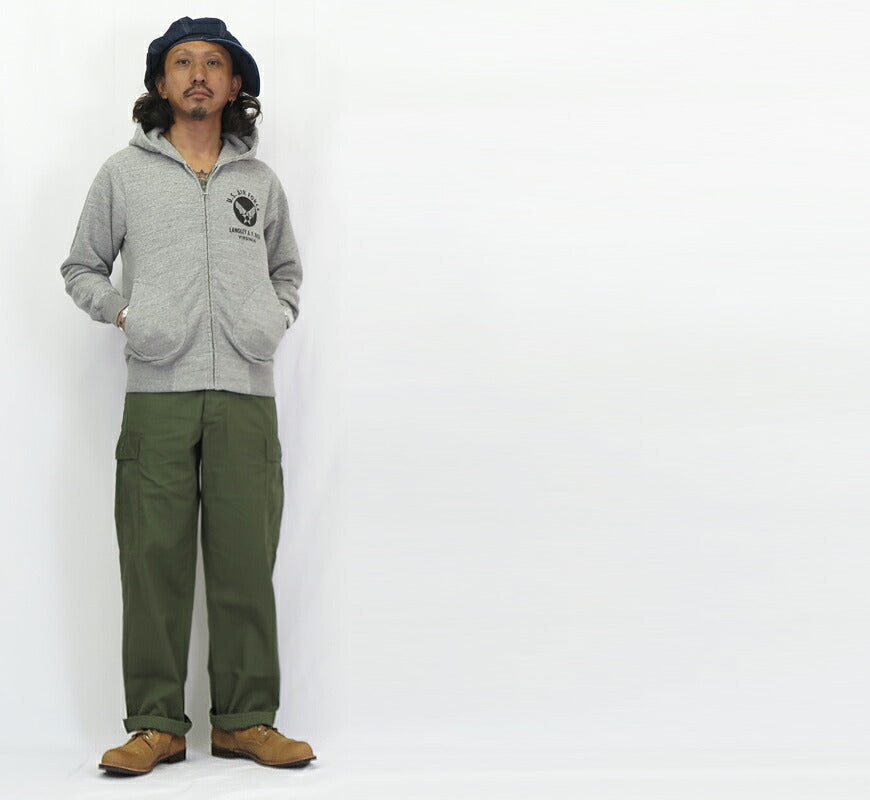 バズリクソンズ Buzz Rickson's ジャングルファティーグ アーミーシェード トラウザーズ パンツ ショートレングス Resistant Poplin Olive Green Shade 107 ARMY SHADE TROUSERS BR42500 【2023-24年秋冬新作】