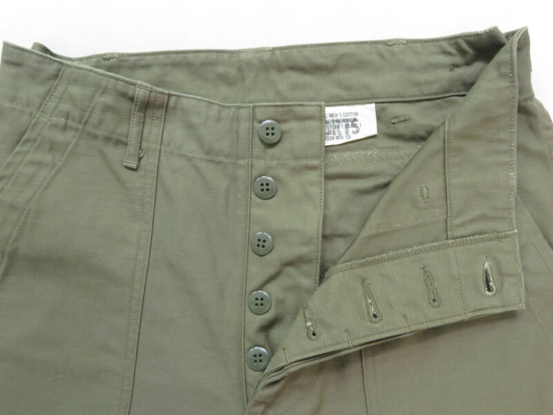バズリクソンズ BUZZ RICKSON'S QM SHADE 107 TYPE 1 コットンサテン ショートパンツ OLIVE GREEN ショーツ BR51735 【2025年春夏新作】
