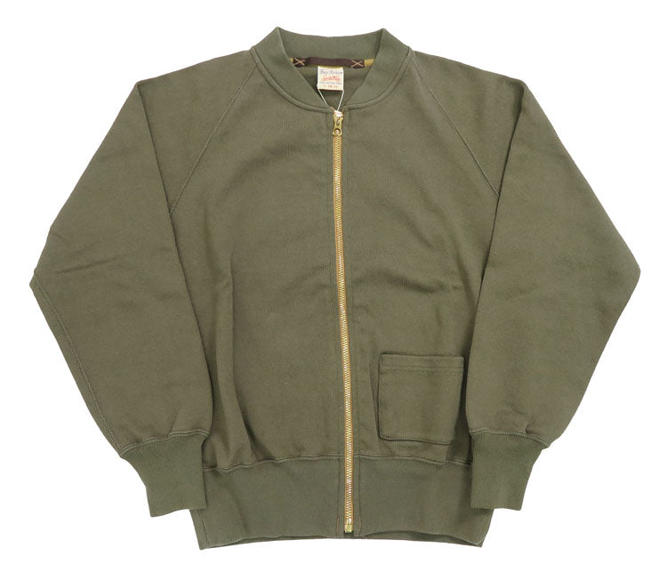 バズリクソンズ Buzz Rickson's 16番双糸 C-2 ヘビーコットン ジャージ インナーセーター ジップスウェット BR69444【2024-25年秋冬新作】