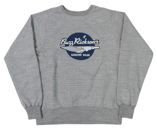 バズリクソンズ BUZZ RICKSON'S 長袖 クルーネック フリーダムスリーブ スウェット ロゴデザイン BR69507【2025年春夏新作】