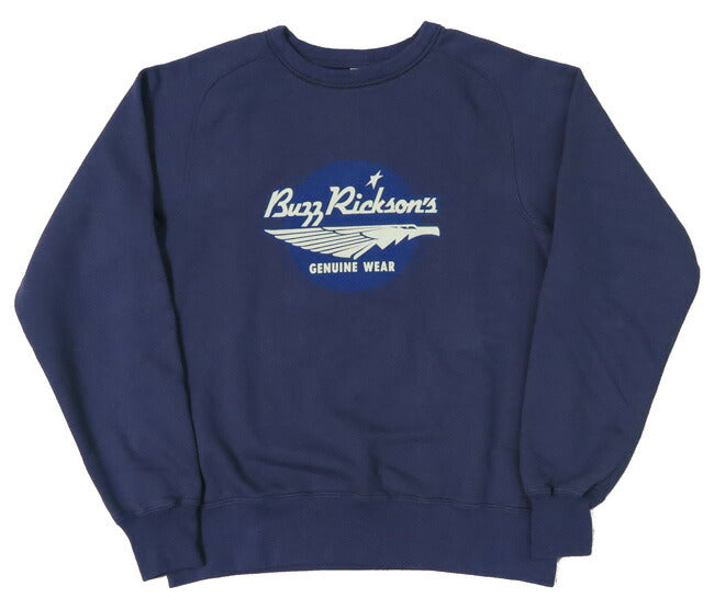 バズリクソンズ BUZZ RICKSON'S 長袖 クルーネック フリーダムスリーブ スウェット ロゴデザイン BR69507【2025年春夏新作】