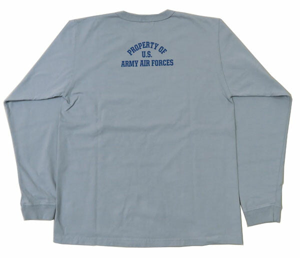バズリクソンズ BUZZ RICKSON'S 長袖 Tシャツ プリント "22nd BOMB.SQDN" MADE IN USA BR69509 【2024-25年秋冬新作】