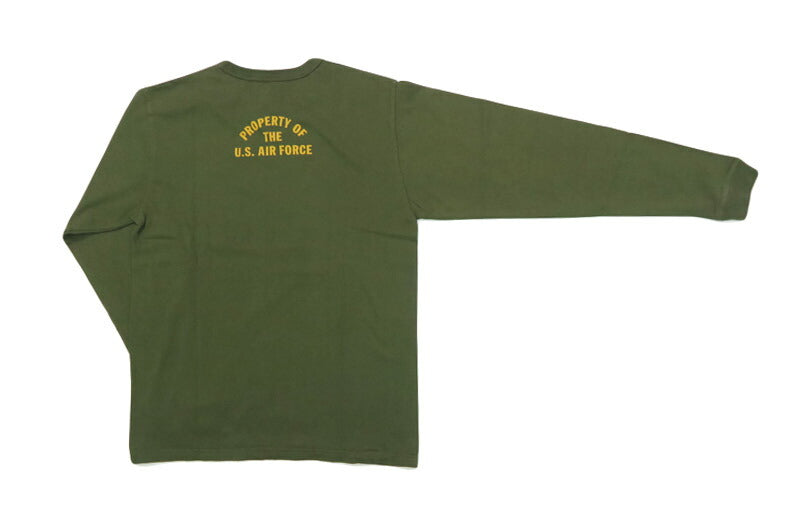 バズリクソンズ BUZZ RICKSON'S 長袖 Tシャツ プリント "U.S. AIR FORCE McCHORD A.F.BASE" MADE IN USA BR69626【2025年秋冬新作】